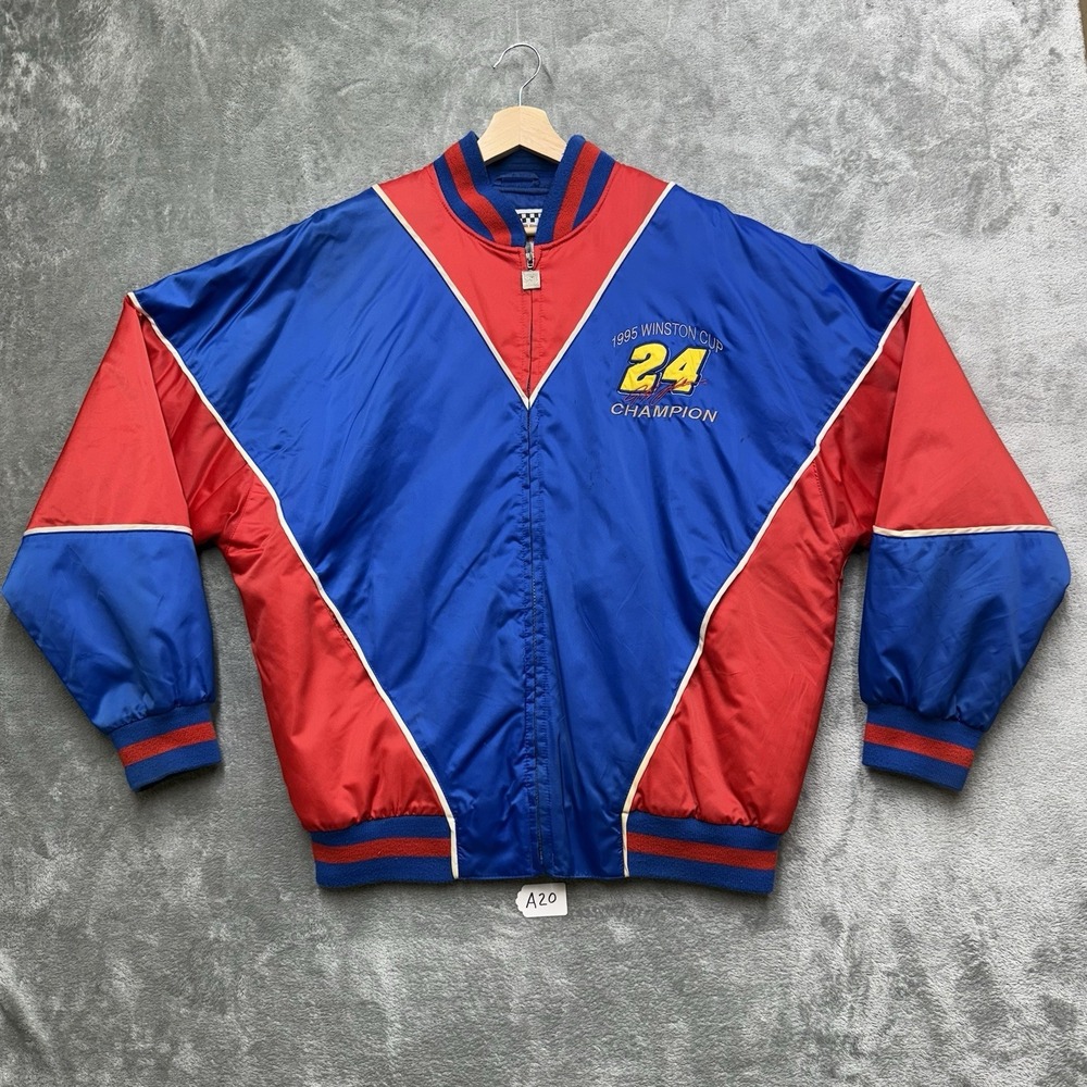 Vintage NASCAR Jeff Gordon 1995 Winston Cup‎ Champion Nutmeg Jacket L